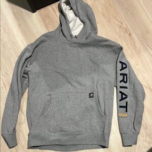 Ariat Gray and Navy Men's Hoodie